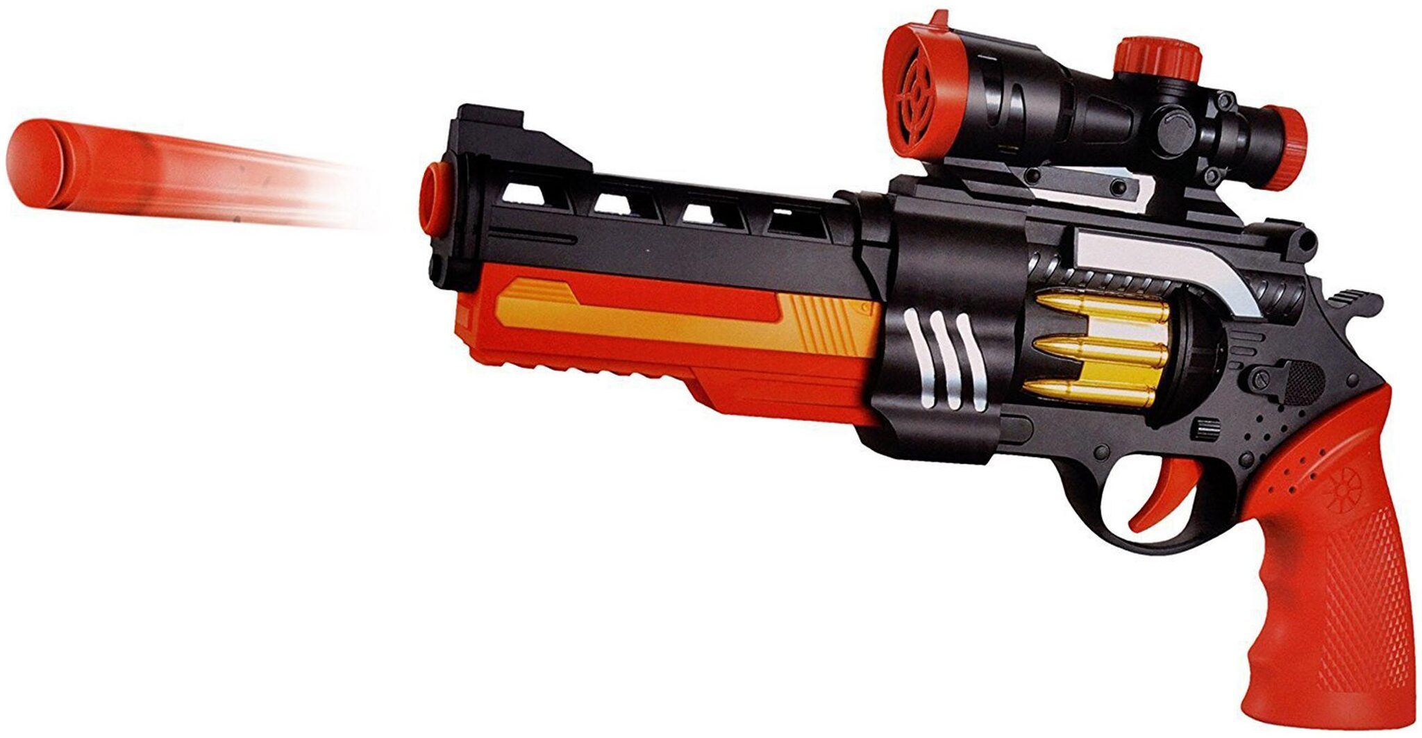 

Shanaya Conqueror 3 in 1 Powerful Featured Kids (Soft Crystal Music) Bullet Toy Gun (Multicolor)