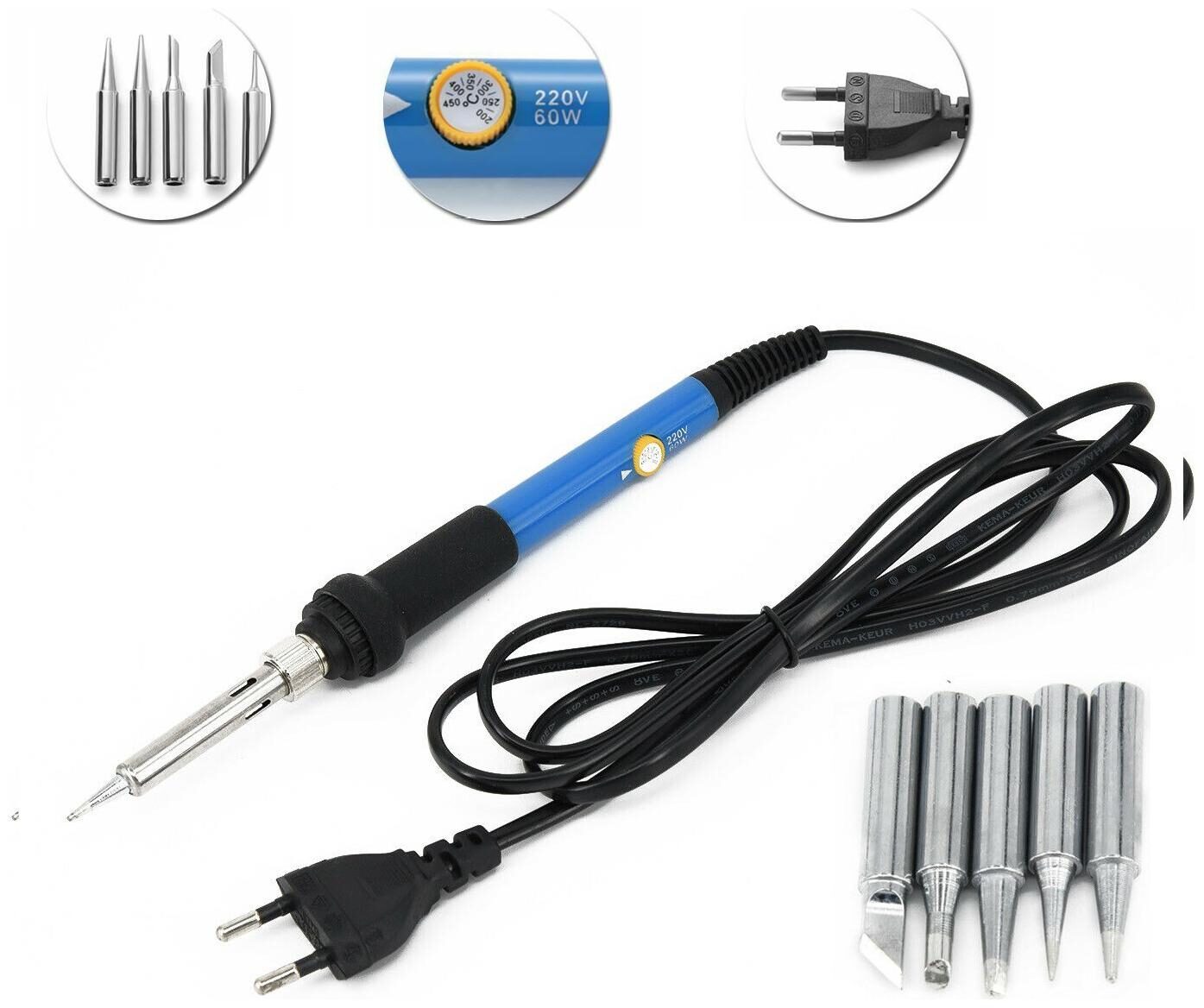 Useful Tool Rapid High Temperature Welding Gun EU Heating Pencil Soldering Iron
