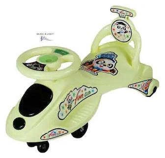 

Coshmo Baby Branded Tarbo Magic Car Character Swing Magic Car Ride On For Kids Of Above 2 Years With Free Wheels Music Light Back Rest Strongest And Smoothest Pvc Wheels Abec Bearing Fun For Kids