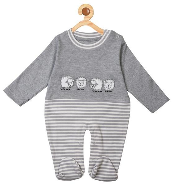 

Covetus Unisex Cotton Cartoon print Romper - Grey
