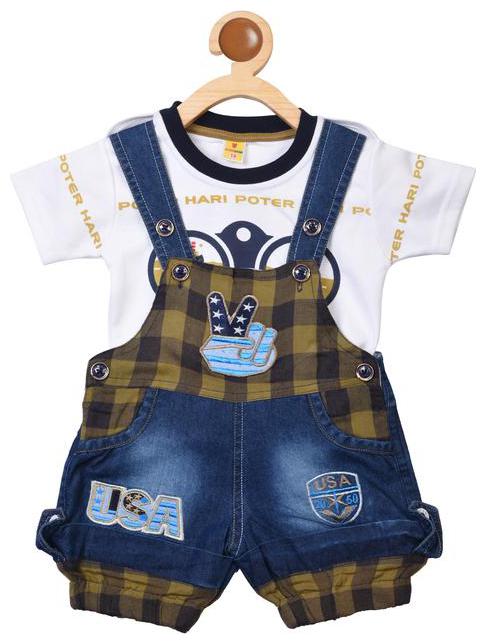 

Covetus Dungaree For Boys Girls Casual Denim Multi