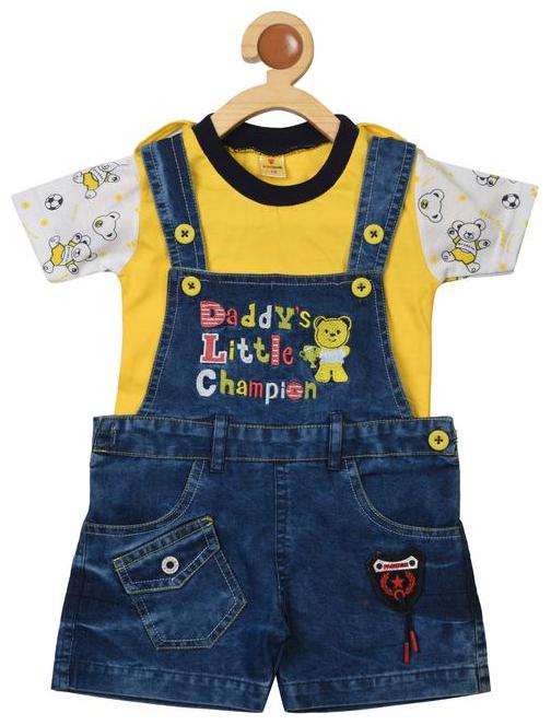 

Covetus Dungaree For Boys Girls Casual Cotton Blend Multi