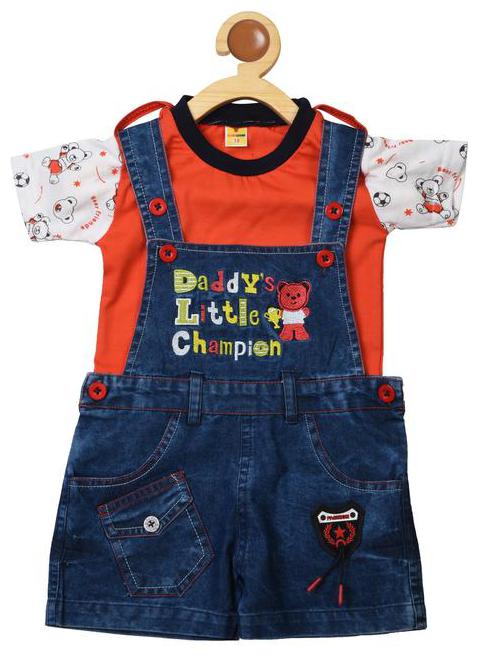 

Covetus Dungaree For Boys Girls Casual Cotton Blend Multi