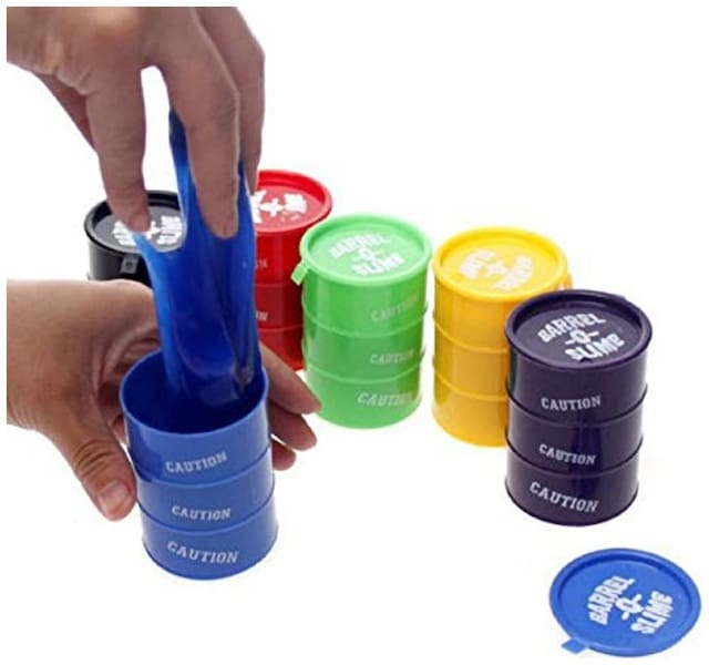 Crazy Sutra Barrel o Slime Childrens Kids Toy Slime Putty (Colors May Vary) Pack of 6