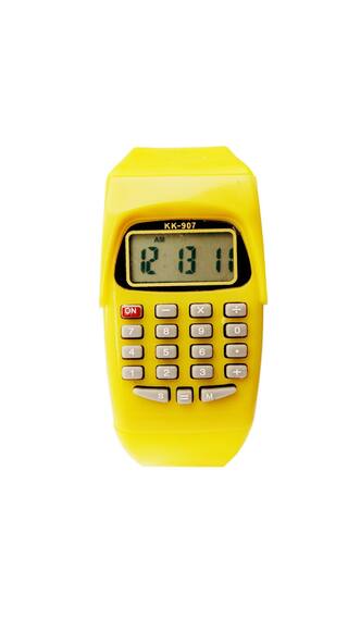 buy creator kk 907 yellow calculator date am pm time digital fashion