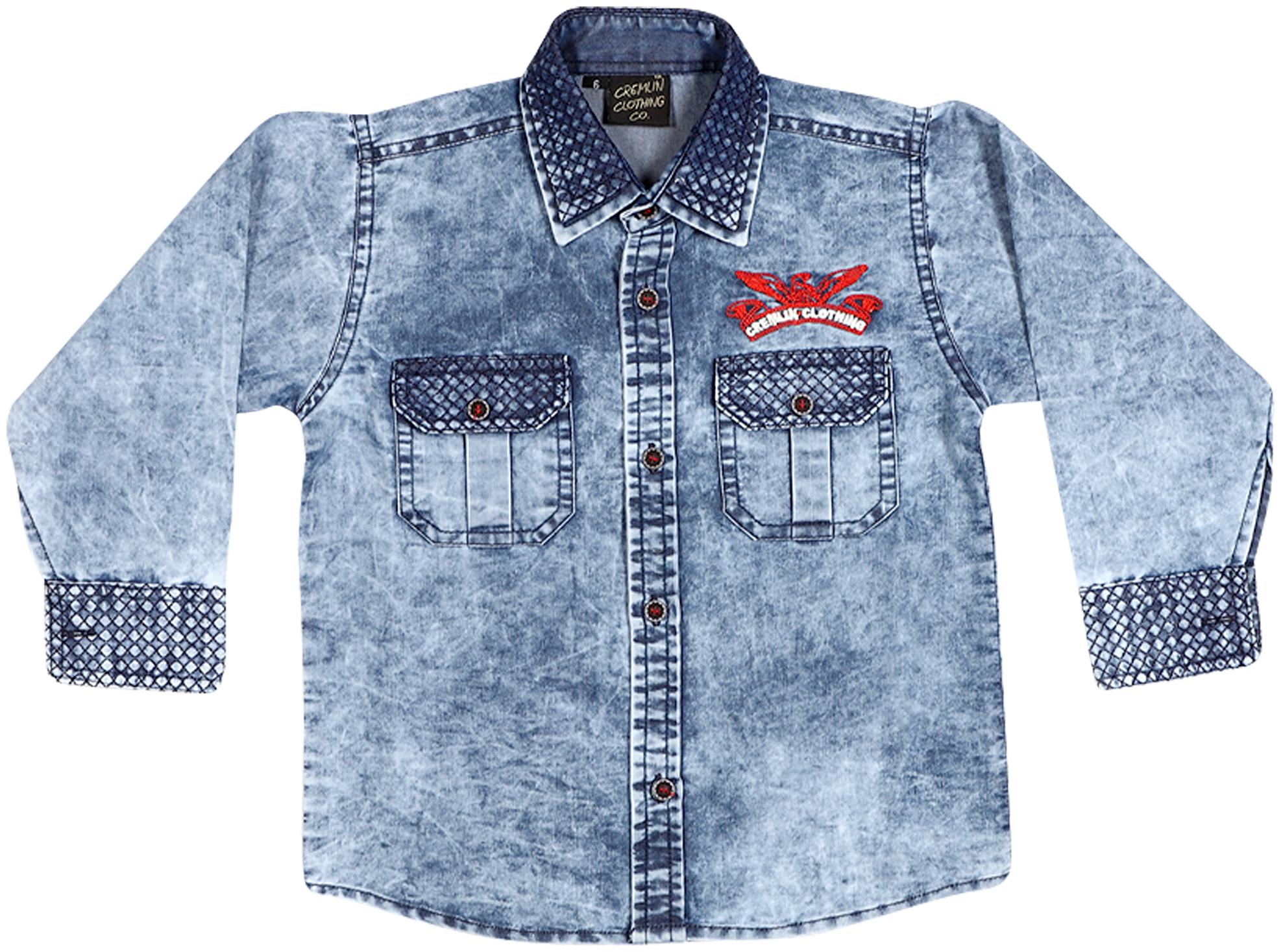

Cremlin Clothing Boys Denim Casual Shirt (Blue)