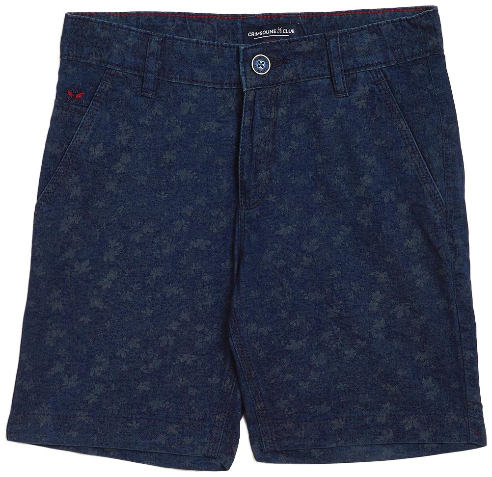 

Crimsoune Club Cotton Printed Blue Color Shorts For Boy