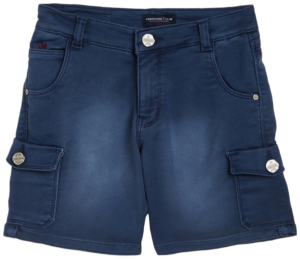 

Crimsoune Club Cotton Solid Blue Color Shorts For Boy
