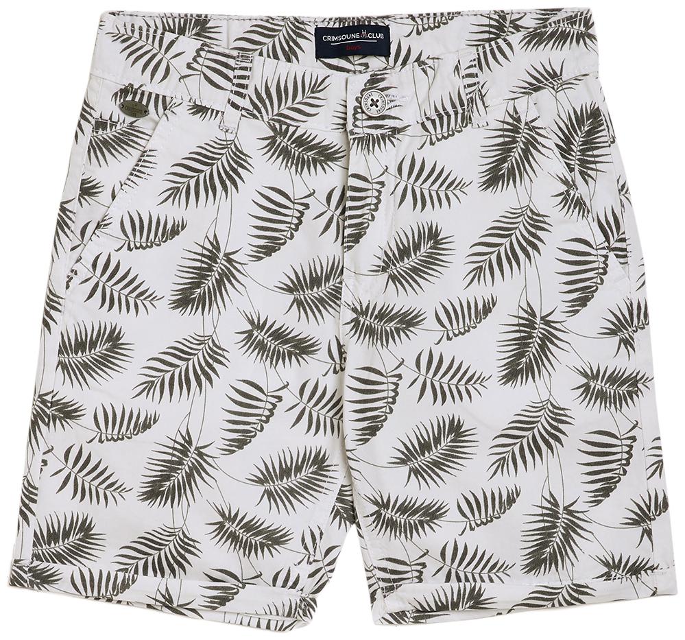 

Crimsoune Club Cotton Printed White Color Shorts For Boy