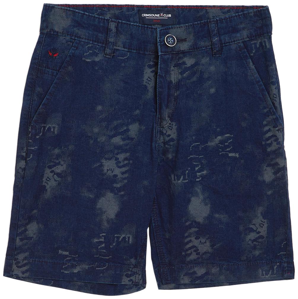

Crimsoune Club Cotton Printed Blue Color Shorts For Boy