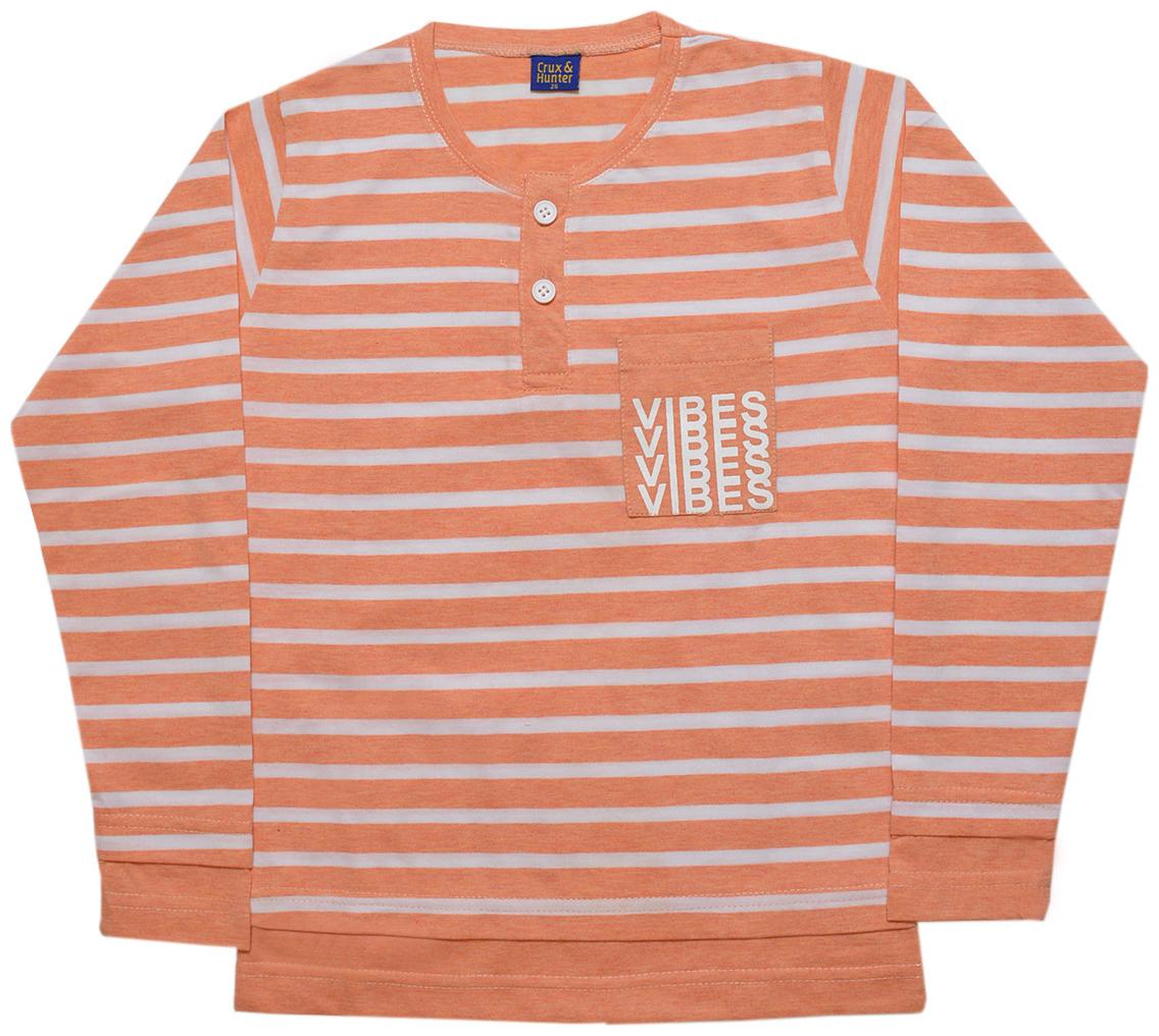 

CH CRUX HUNTER Boy Cotton Striped T-shirt - Orange