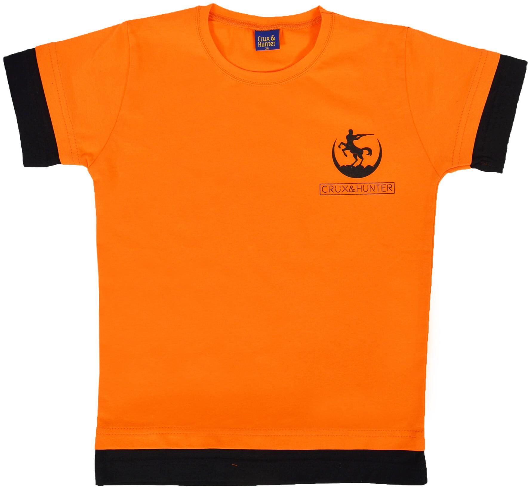 

CH CRUX HUNTER Boy Cotton Solid T-shirt - Orange