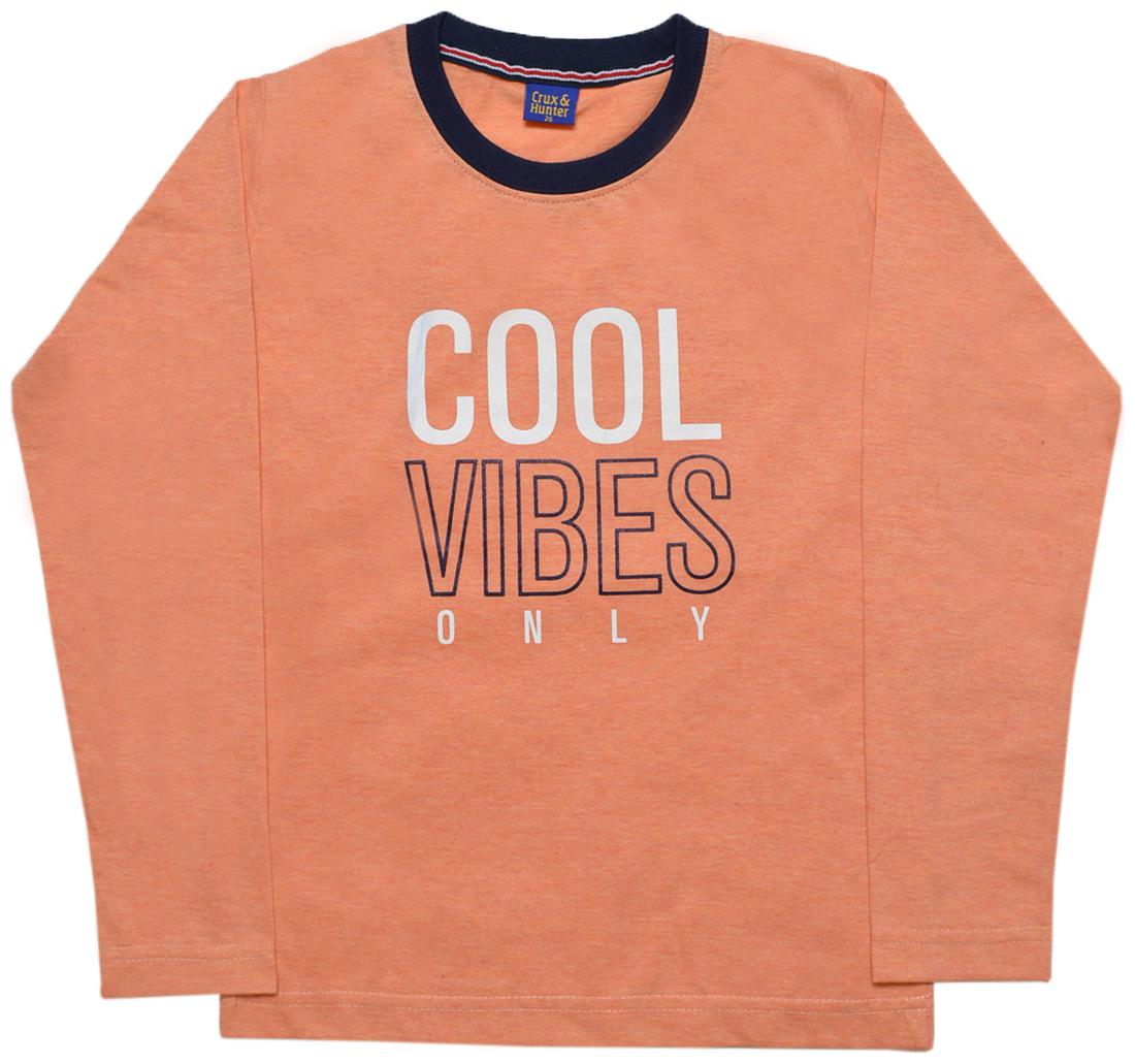 

CH CRUX HUNTER Boy Cotton Solid T-shirt - Orange