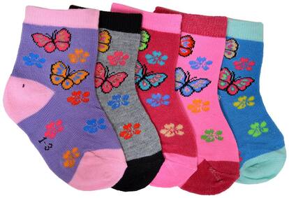 Crux&hunter cotton spandex kids ankle socks(Age: 1-3 years)
