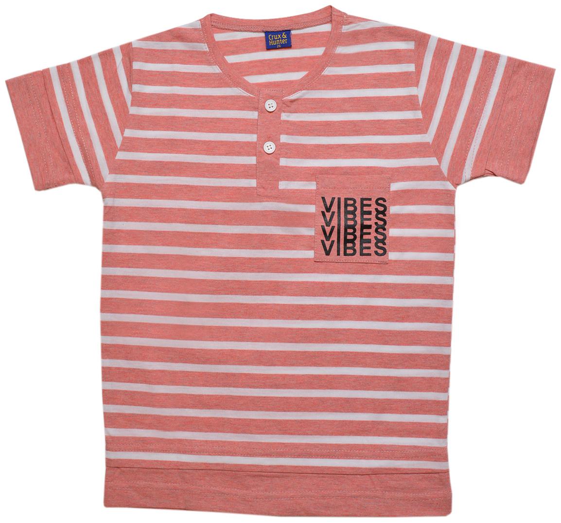 

CH CRUX HUNTER Boy Cotton Striped T-shirt - Red