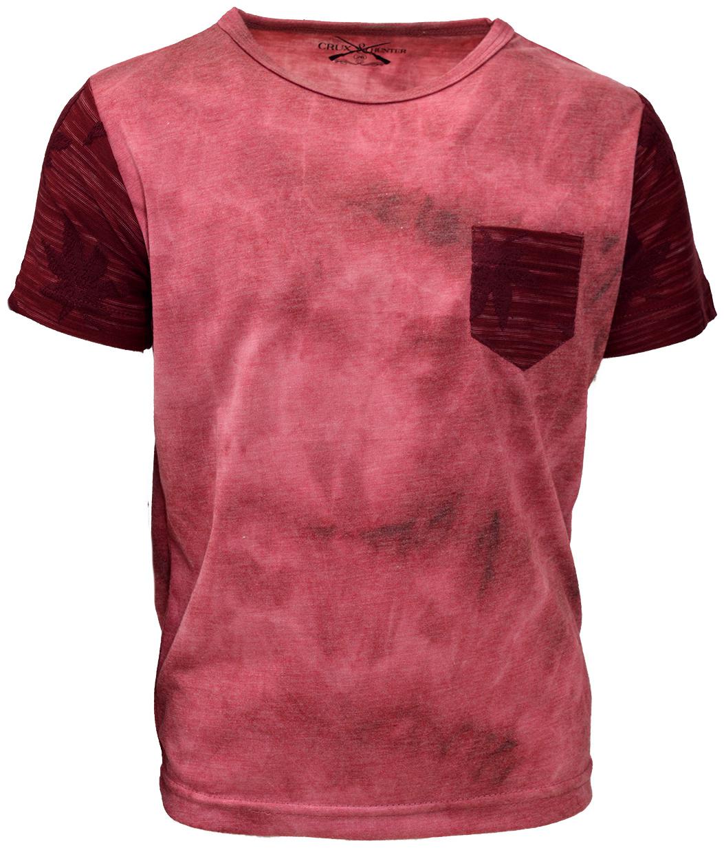 

CH CRUX HUNTER Boy Cotton Solid T-shirt - Maroon