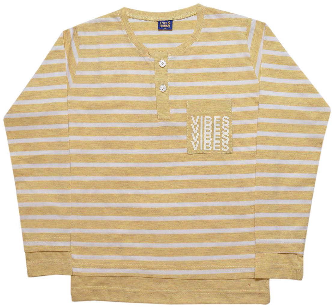 

CH CRUX HUNTER Boy Cotton Striped T-shirt - Yellow