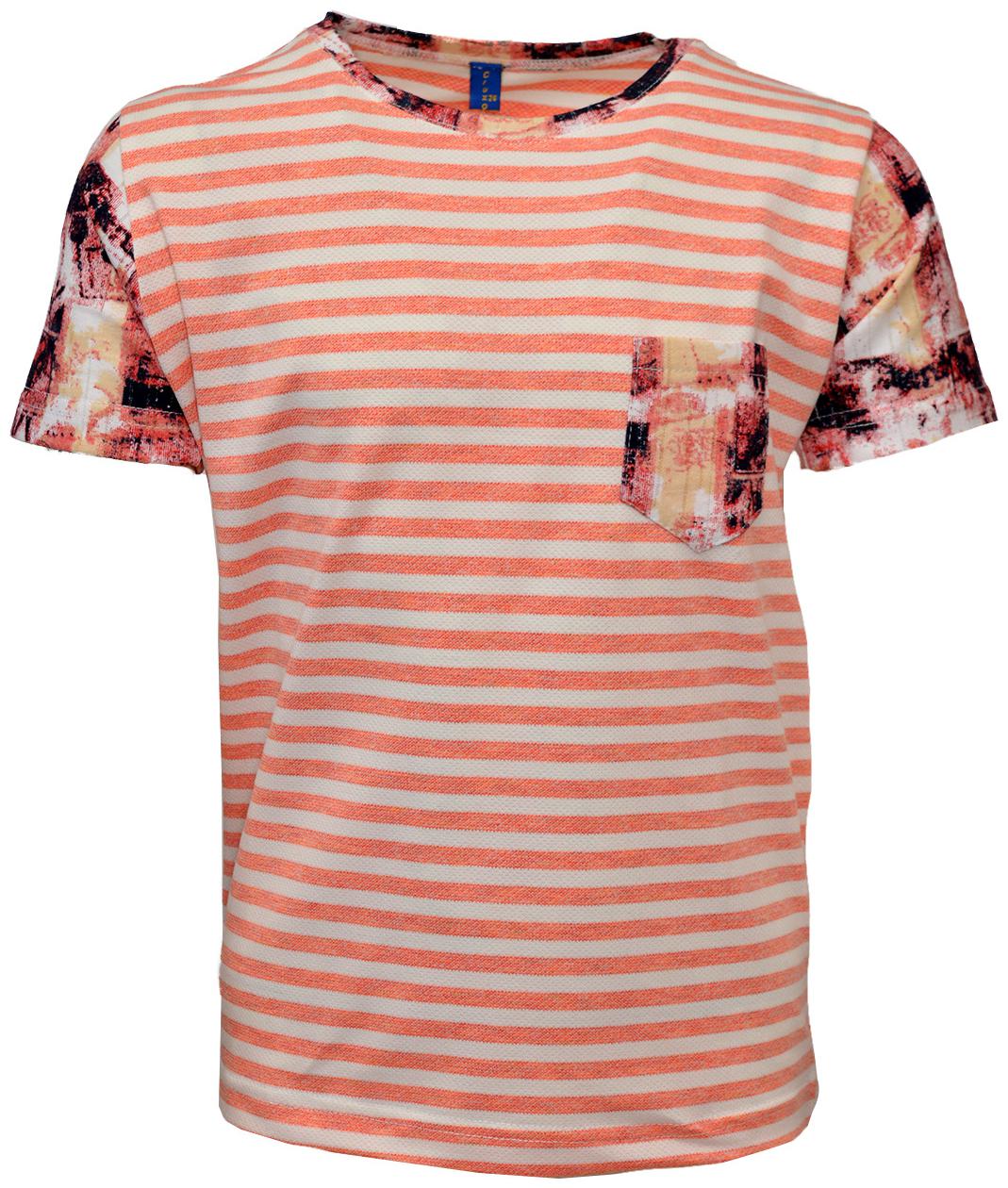 

CH CRUX HUNTER Boy Cotton Striped T-shirt - Orange