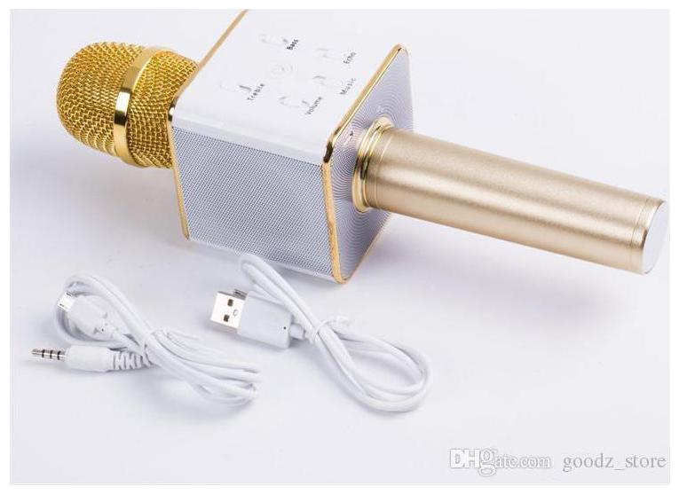 

Crystal Digital Wireless Karaoke Mic Q7 With Attach Bluetooth Speaker And Echo Function 2600 mAh Battery