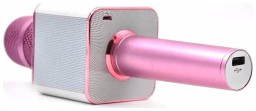 

CRYSTAL DIGITAL Q7 Karaoke Mic With Bluetooth Speaker Wireless Bluetooth Microphone Recording Condenser Handheld with Audio Recording for All Android and iOS Devices (color Pink)