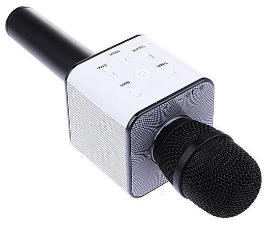 

CHG Bluetooth Microphone Karaoke with Built In Speaker Handheld Condenser Multi-functional Brobeat Q7 Portable (Black)