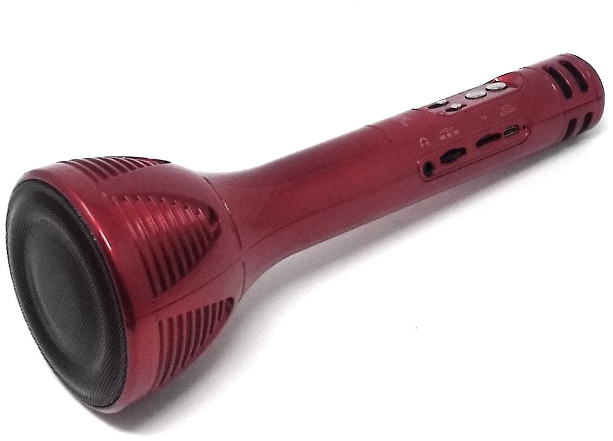 

CHG Microphone Wireless Portable Handheld Singing Machine Condenser Microphones Mic And Bluetooth Speaker WS 1698 (Red)