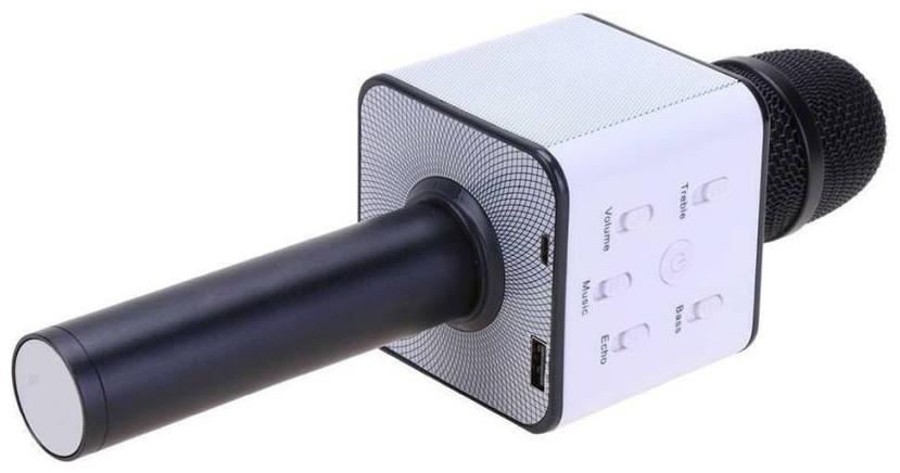 

CHG Q7 Wireless Bluetooth ORIGINAL Karaoke Singing Mic Speaker Handheld Player Microphone (Black)