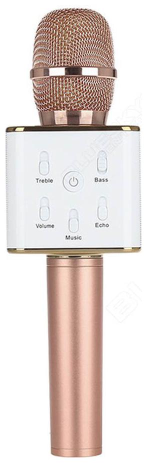 

CHG Q7 Handheld Wireless Bluetooth Karaoke Singing Mic Speaker Player Microphone (Rose Gold)
