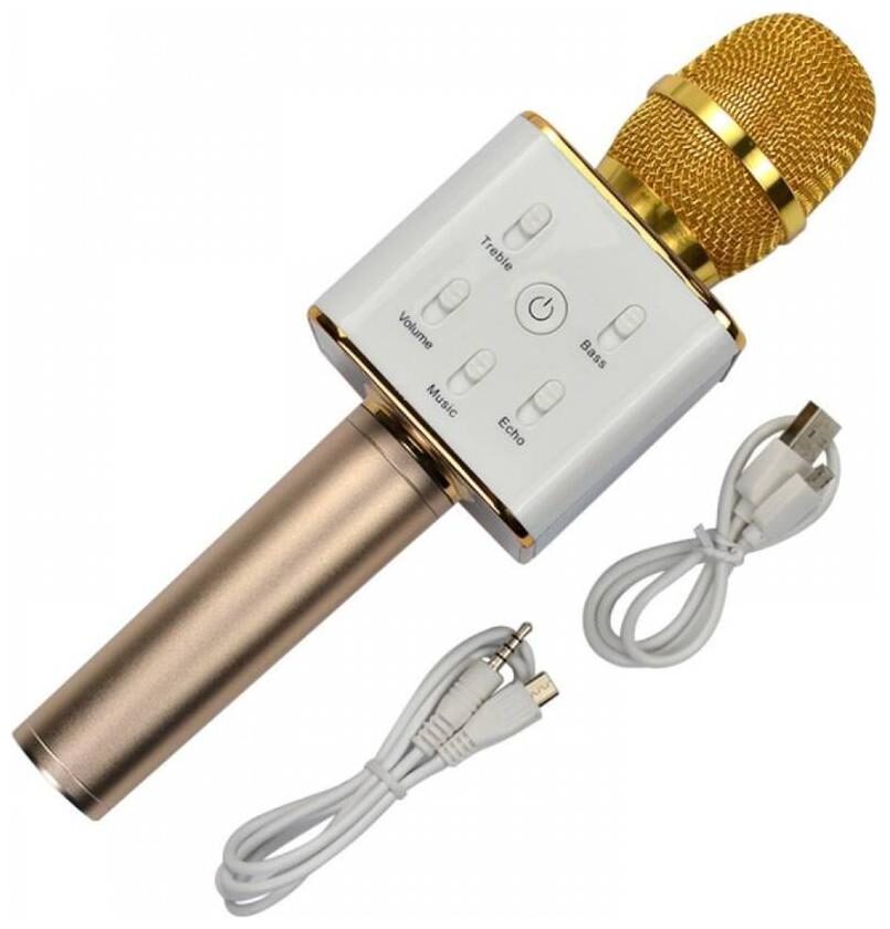 

CHG Q7 Karaoke Handheld Singing Machine with audio recording (Gold)