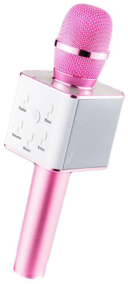

CHG Q7 Wireless Mic Multi-Function Bluetooth Karaoke Microphone With Speaker For All Smart Phones (Pink)