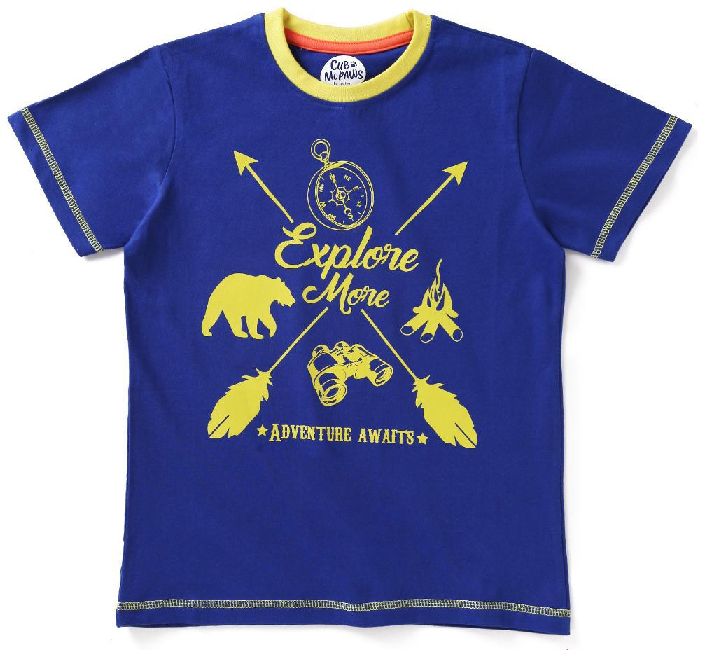 

CuB McPAWS Boy Cotton Printed T-shirt - Blue