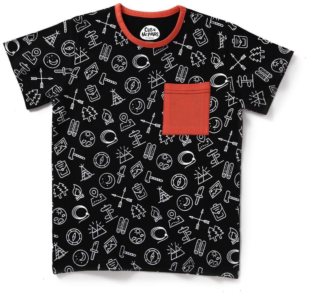 

CuB McPAWS Boy Cotton Printed T-shirt - Black