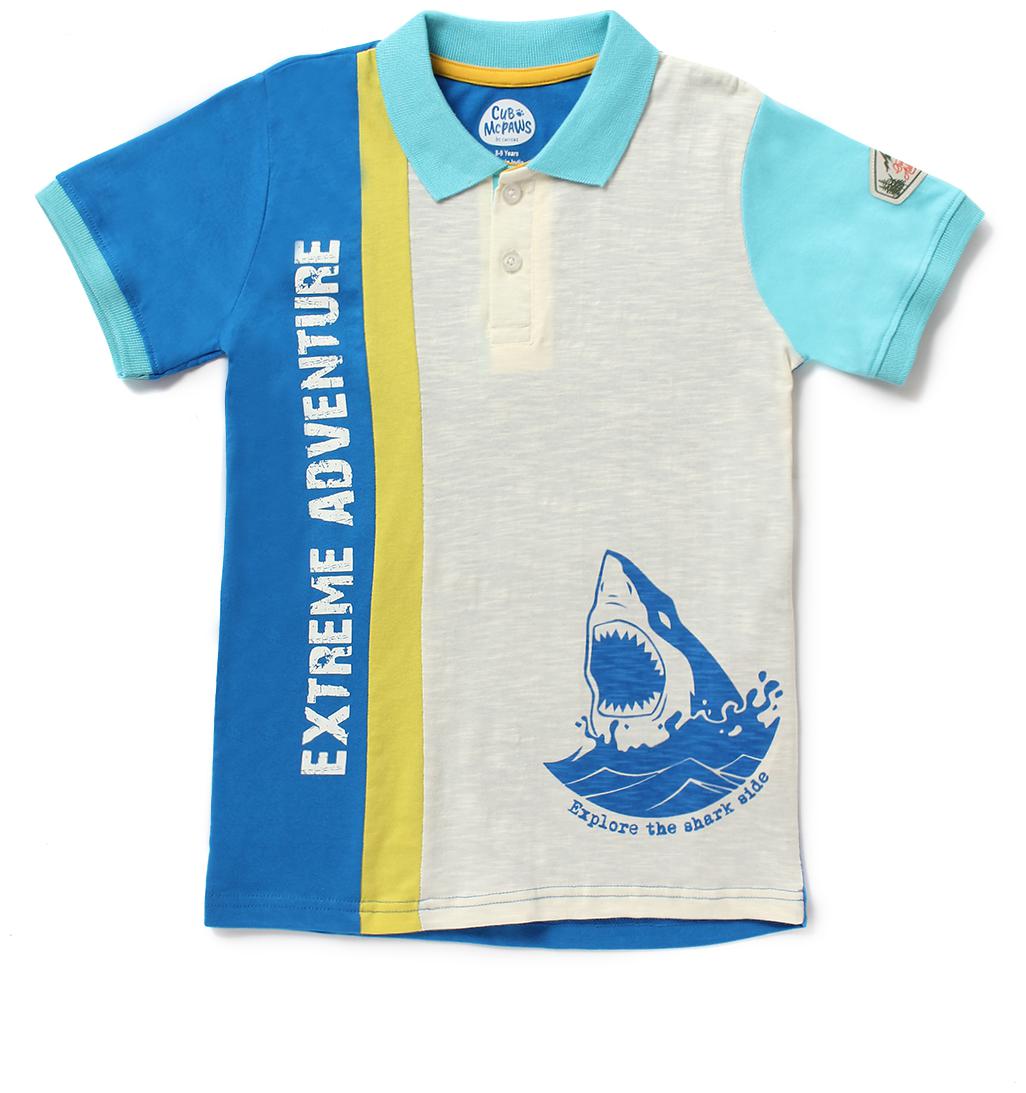 

CuB McPAWS Boy Cotton Printed T-shirt - Blue