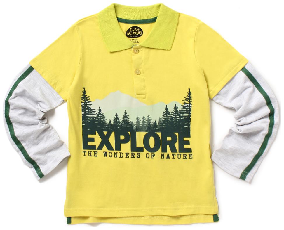 

CuB McPAWS Boy Cotton Printed T-shirt - Yellow