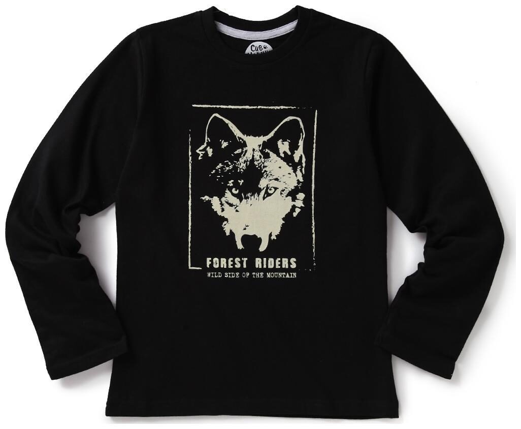 

CuB McPAWS Boy Cotton Printed T-shirt - Black