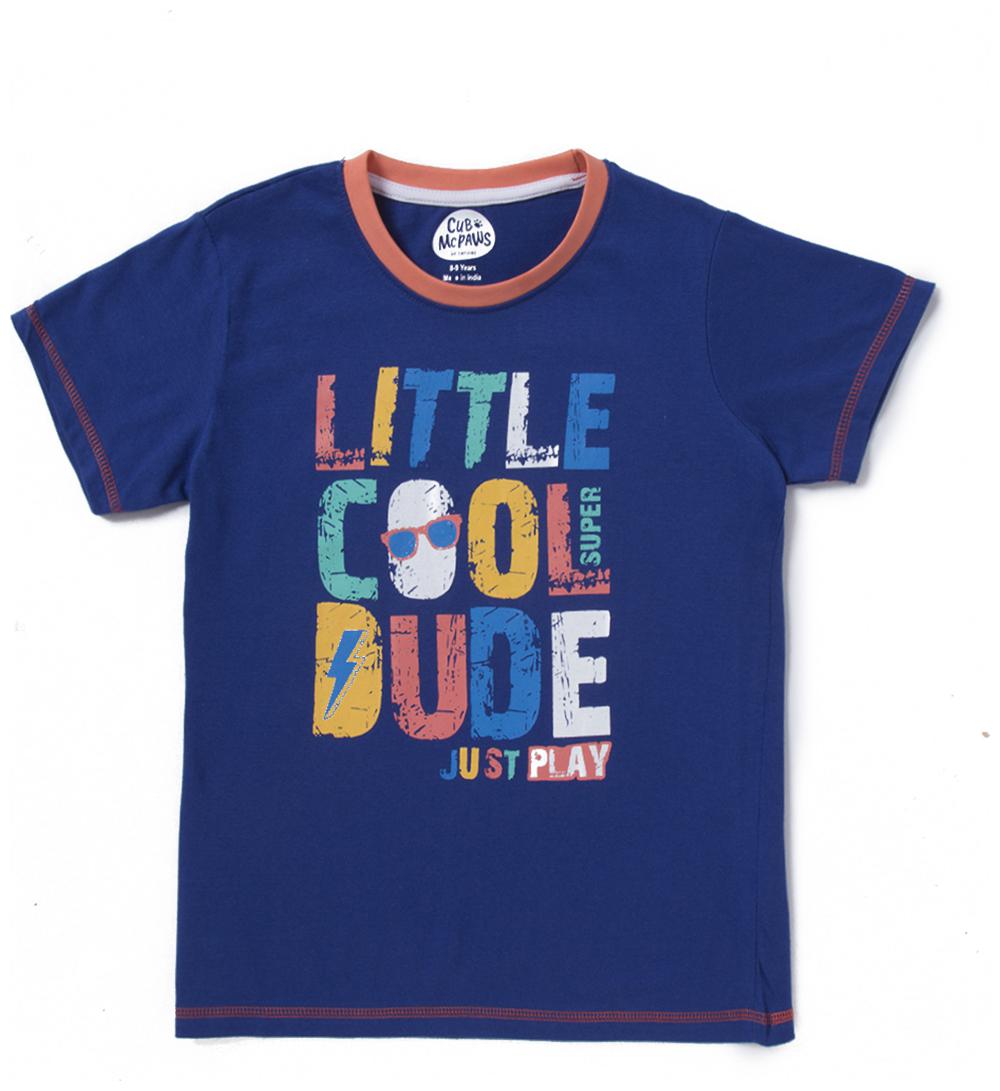 

CuB McPAWS Boy Cotton Printed T-shirt - Blue