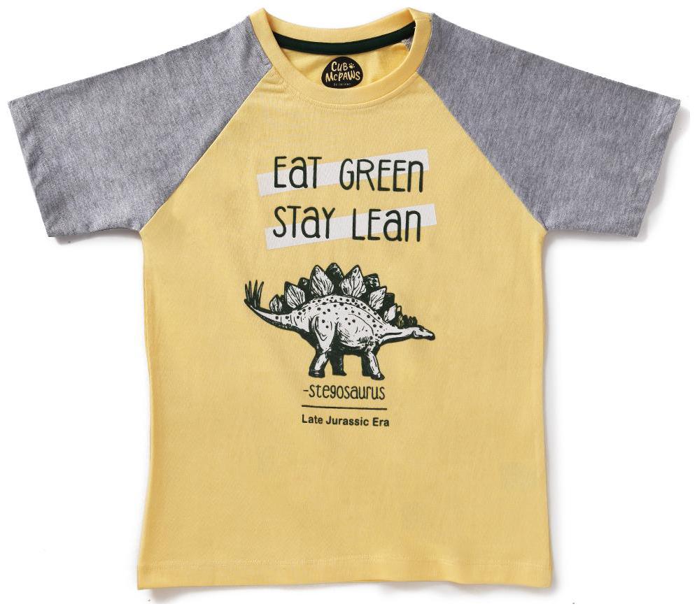 

CuB McPAWS Boy Cotton Printed T-shirt - Yellow