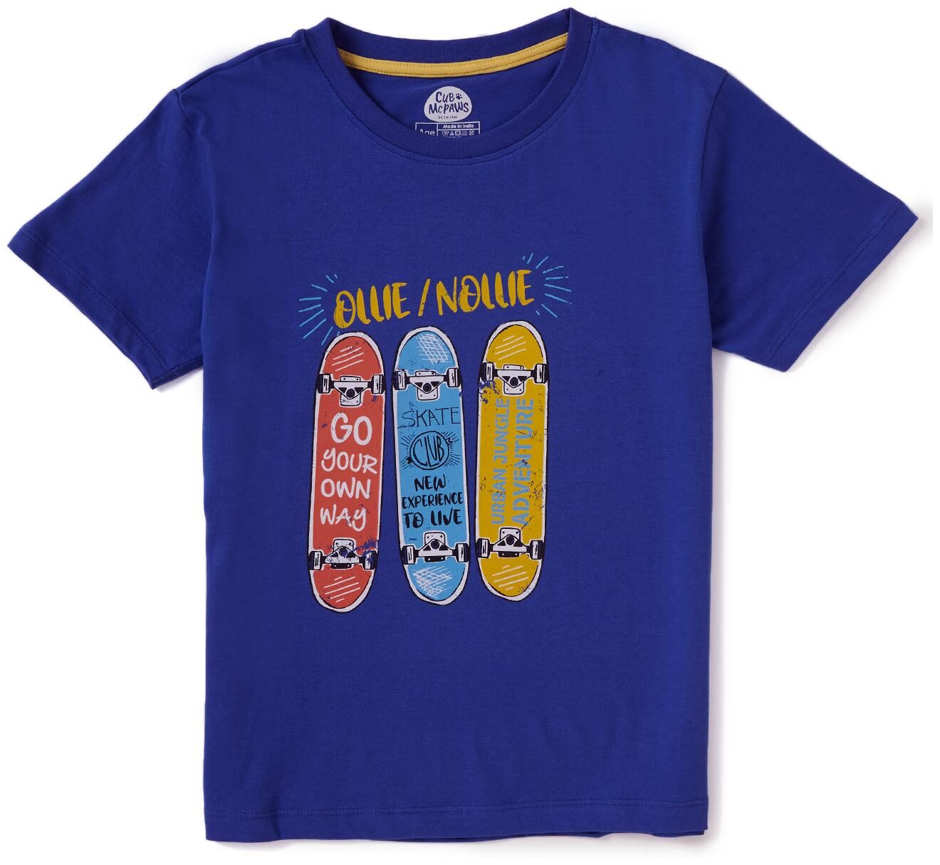 

CuB McPAWS Boy Cotton Printed T-shirt - Blue