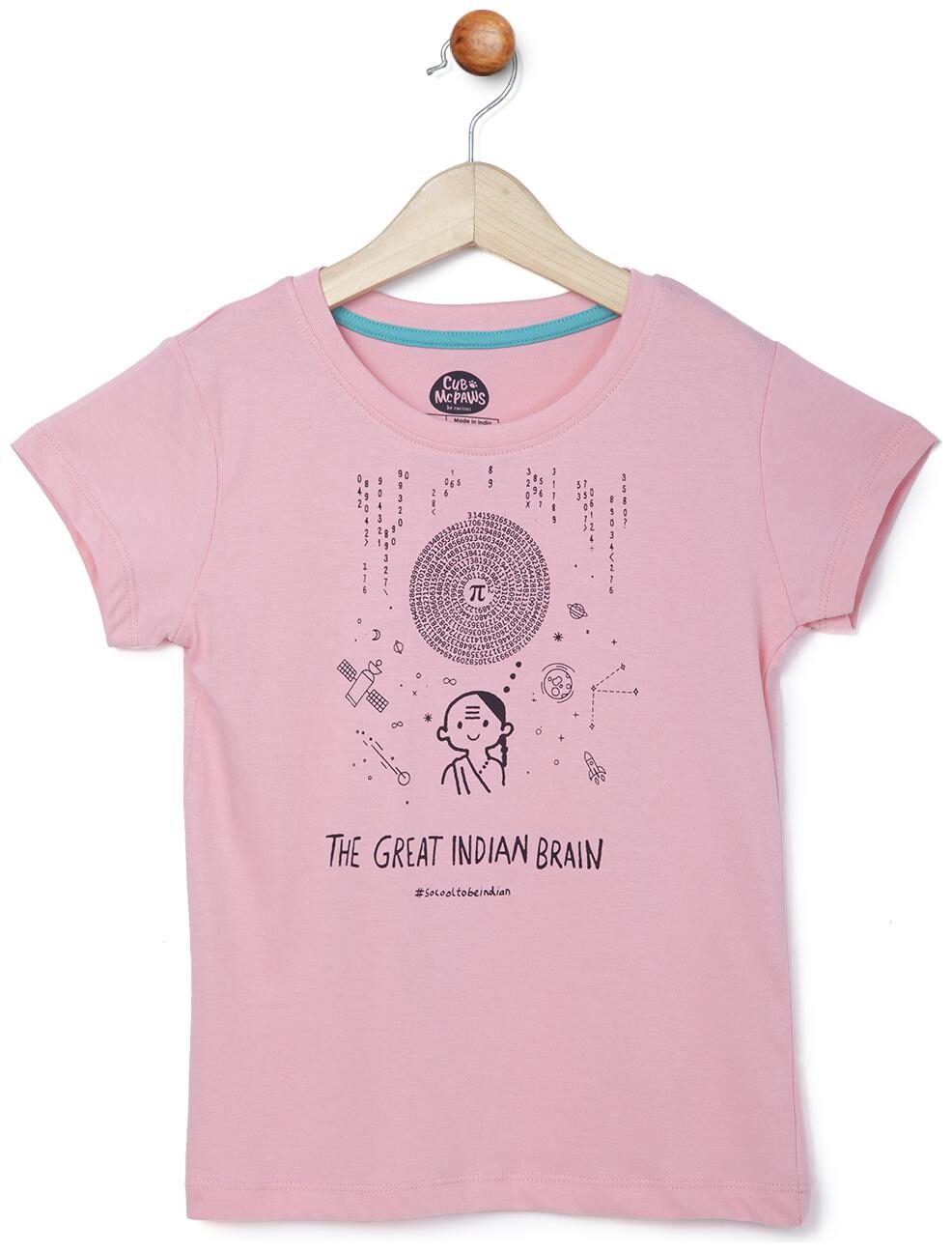 

CuB McPAWS Girl Cotton Printed T shirt - Pink