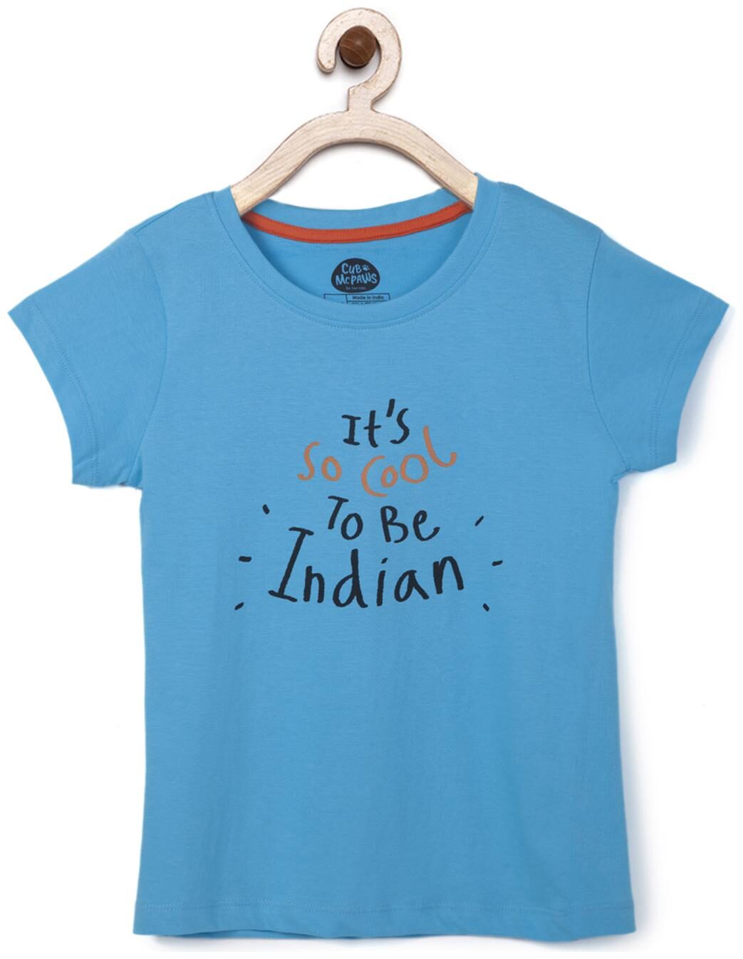 

CuB McPAWS Girl Cotton Printed T shirt - Blue