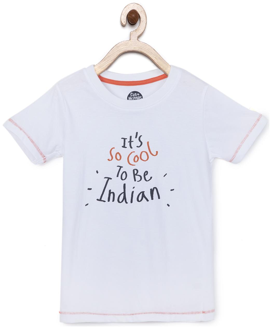 

CuB McPAWS Boy Cotton Printed T-shirt - White