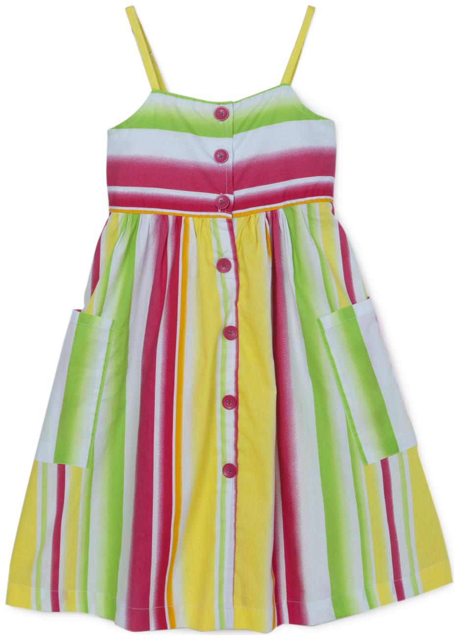 

CuB McPAWS Multi Cotton Sleeveless Knee Length Princess Frock ( Pack of 1 )