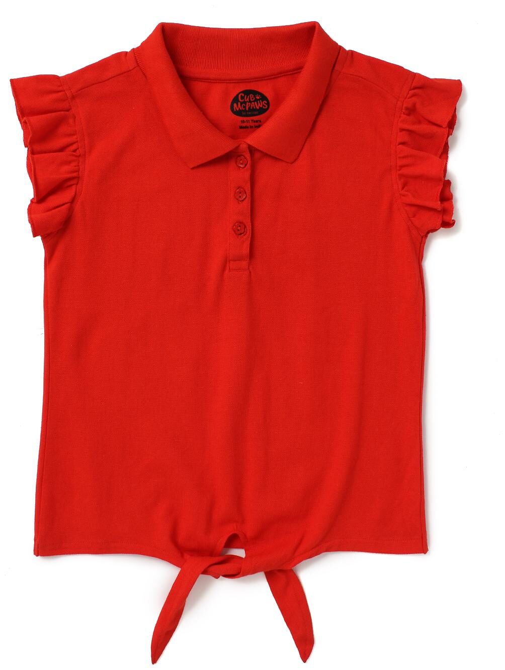 

CuB McPAWS Girl Cotton Printed T shirt - Red