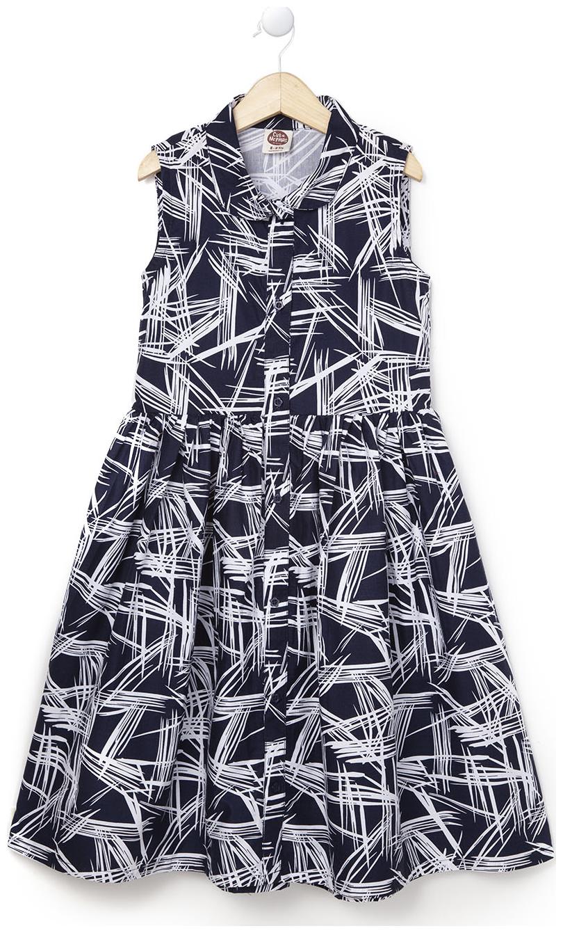

Cub McPaws Girls Black Abstract Printed Casual Frock