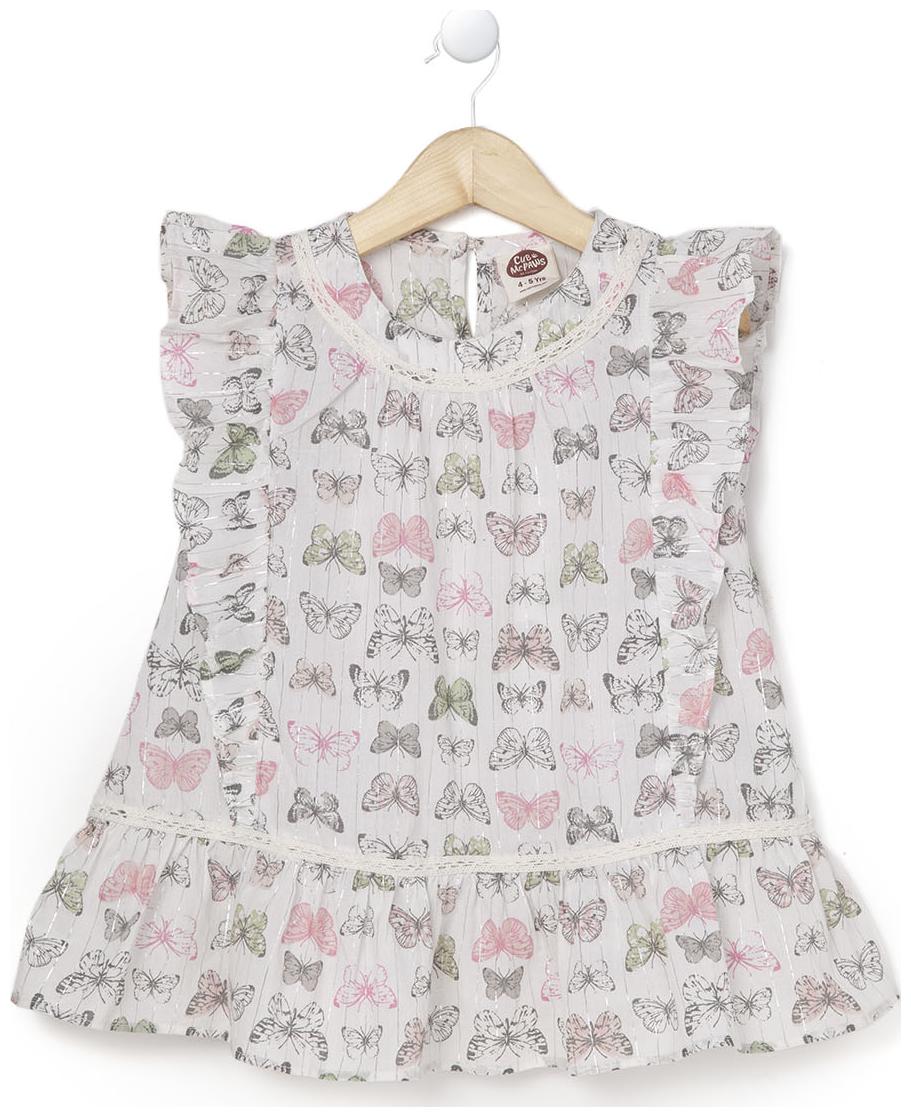 

CuB McPAWS Girl Cotton Printed Top - Multi