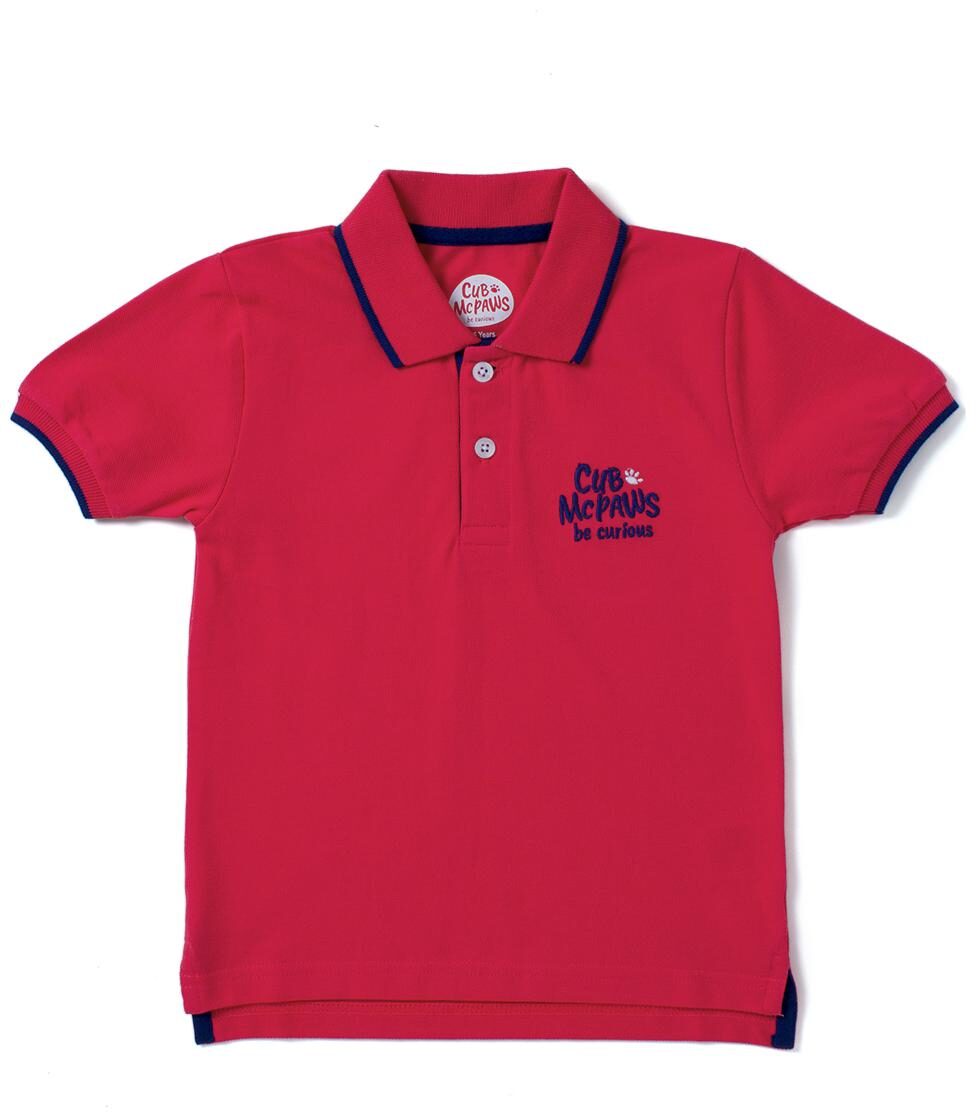 

CuB McPAWS Boy Cotton Solid T-shirt - Red