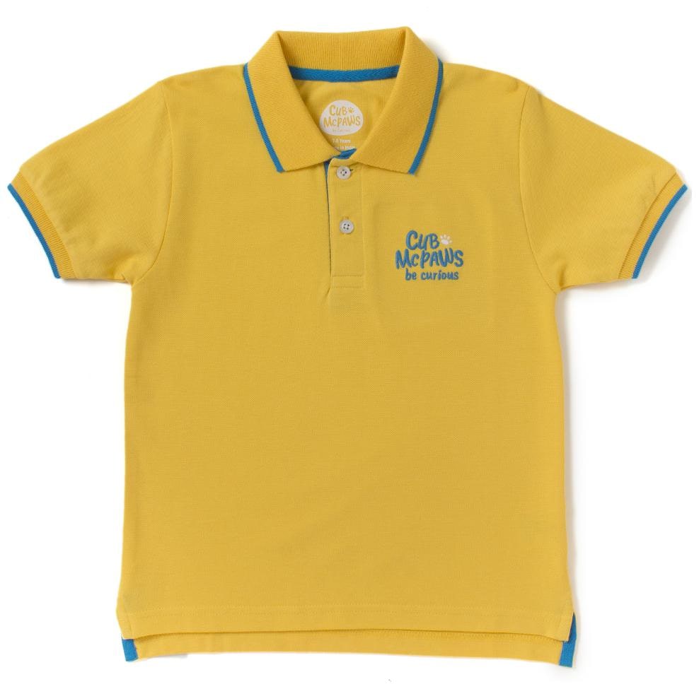 

CuB McPAWS Boy Cotton Solid T-shirt - Yellow