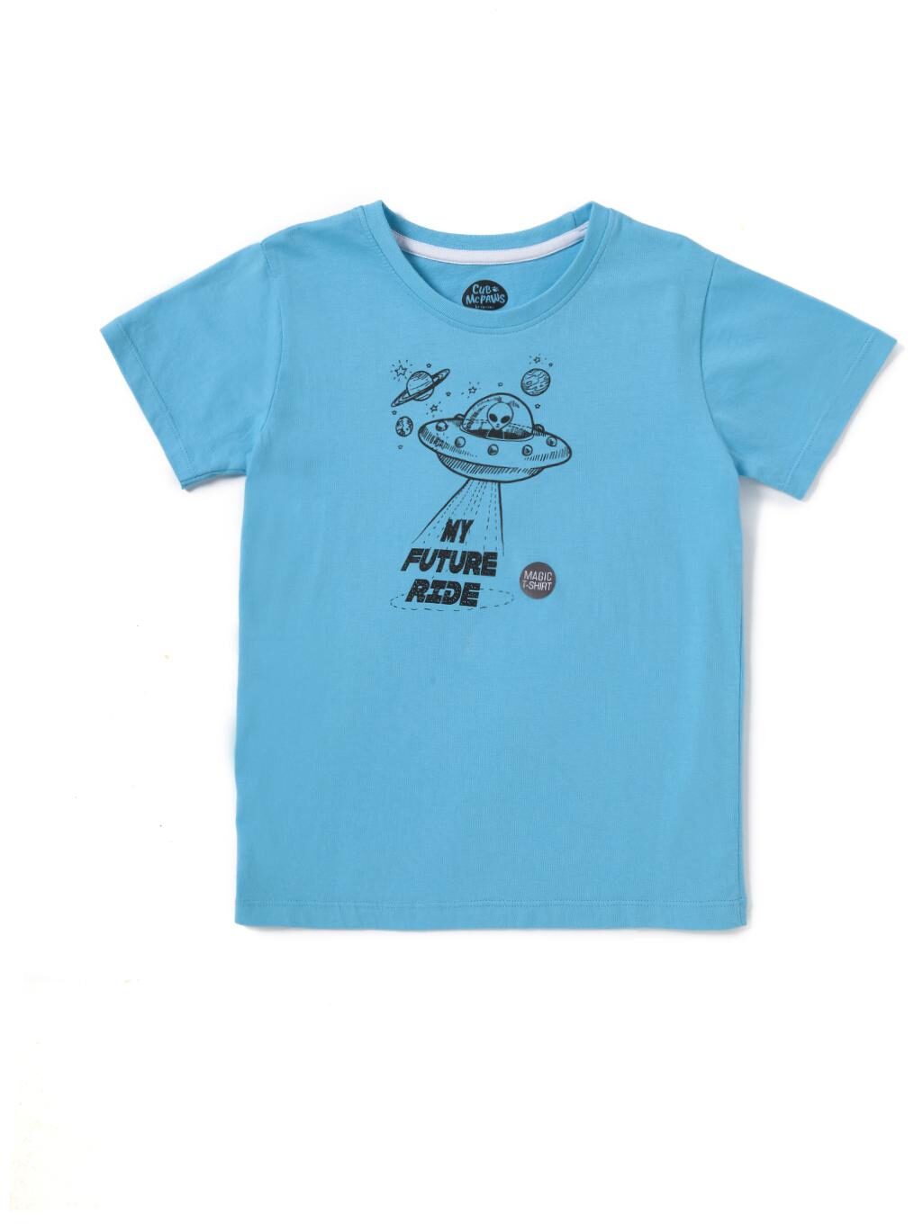 

CuB McPAWS Boy Cotton Printed T-shirt - Blue
