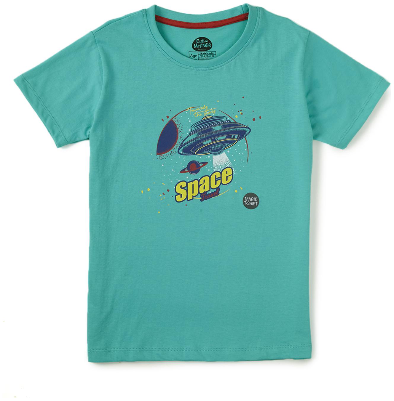 

CuB McPAWS Boy Cotton Printed T-shirt - Green