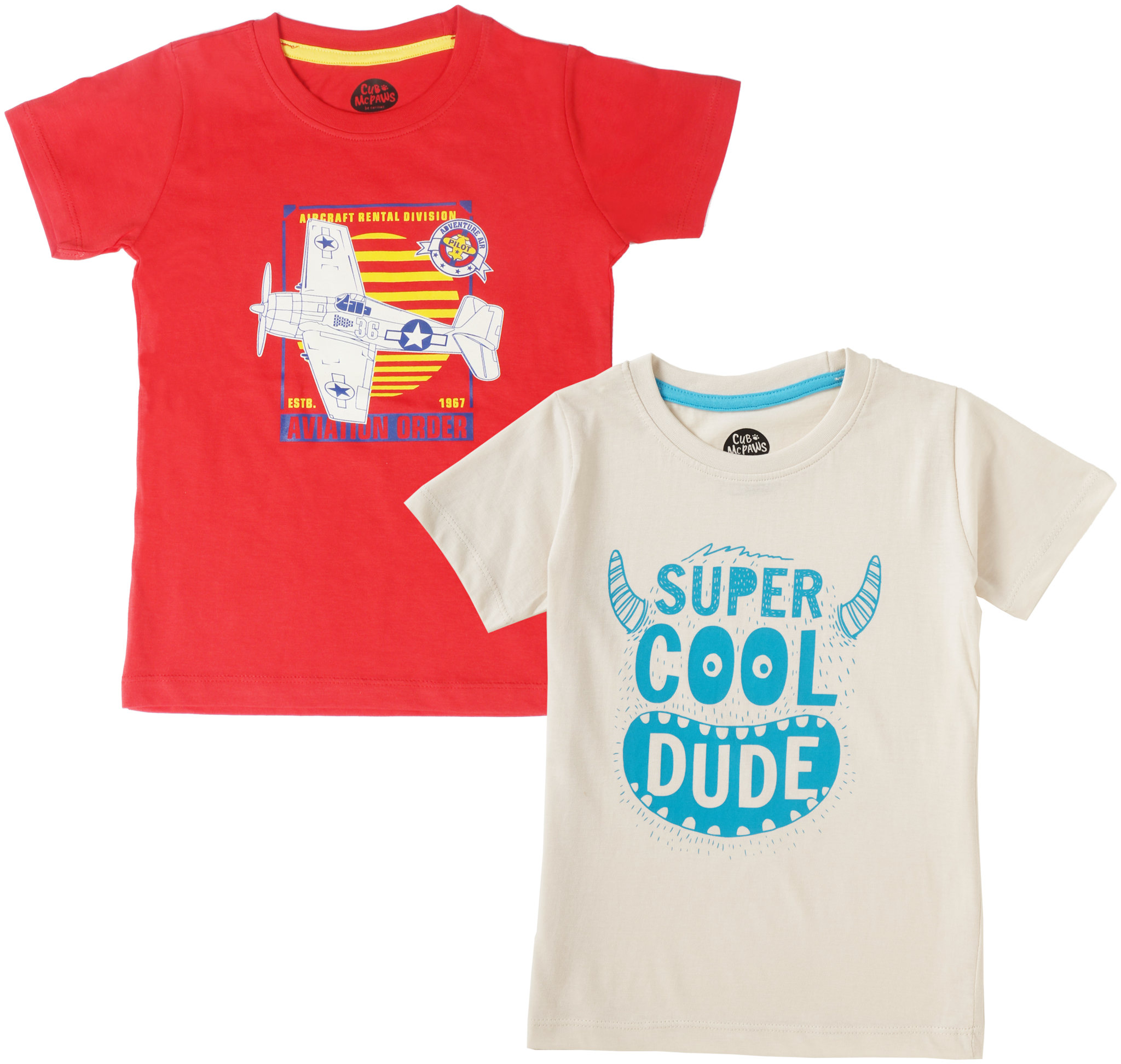

CuB McPAWS Boy Cotton Printed T-shirt - Red White